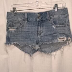 AMERICAN EAGLE Artist Destroyed Denim Shorts 6